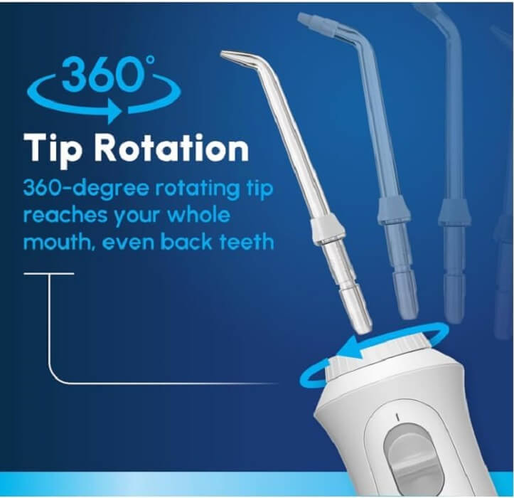 Waterpik Ultra Professional Water Flosser, Dental Plaque Removal Tool with 7 Tips, Advanced Pressure Control System, 10 Pressure Settings, 90s of Water Capacity - Imported from UK