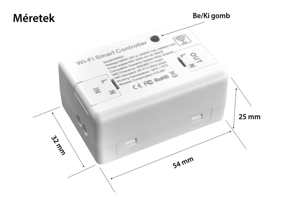 CNBINGO WiFi Smart Controller, 2200W Mini Module Wireless Switch for Most Appliances, Smart Light Switch Work with Alexa/Google Home Smart Life App Control Timer Switch (Pack of 2) - Imported from UK