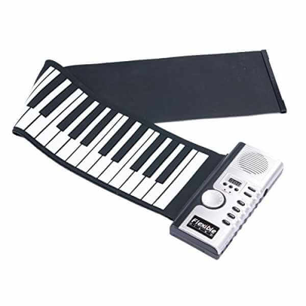 AGPtek 61 Keys Roll Up Soft Keyboard Piano, MIDI Electronic Portable Keyboard Piano - Imported from UK