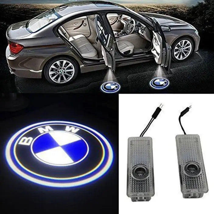 Car Ghost Shadow Welcome Light for BMW, 2 pcs Projector LED Logo Light - Imported from UK