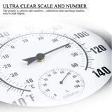WONDER Garden Thermometer with Hygrometer Wall-Mounted Indoor Outdoor Patio, Does not Require Any Battery - Imported from UK