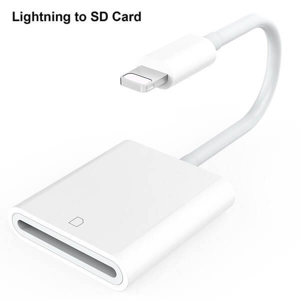 Lightning 8 Pin to SD Card Camera Reader, iPhone iPad Conversion Adapter Conversion Cable - Imported from UK