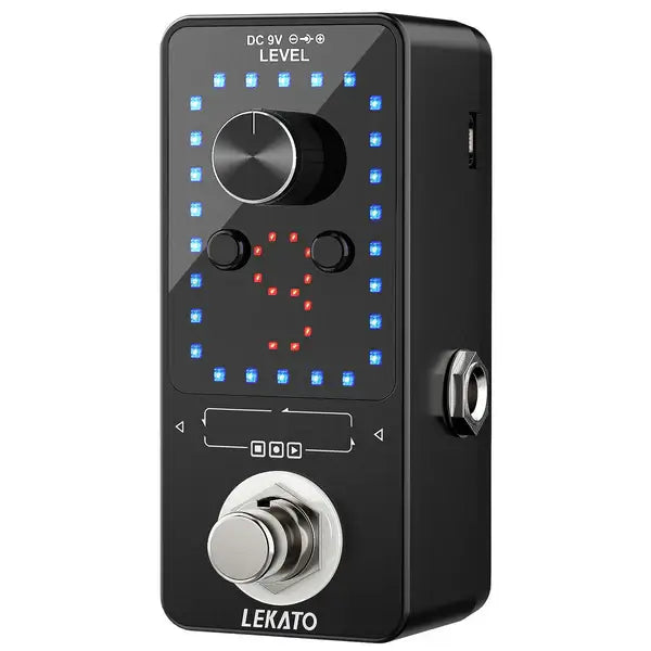 LEKATO Looper Pro Loop Station, 9 Loops 40 Minutes Recording with Tuner Unlimited Overdub Guitar Effect Pedal – Imported from UK