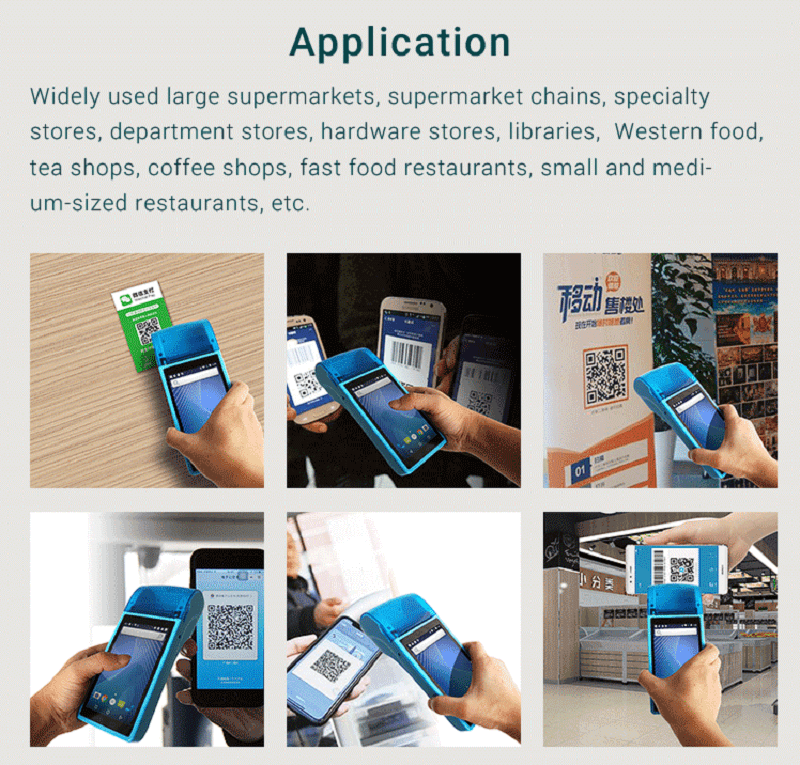 iMachine AP02 Handheld Android POS Receipt Printer, 5" Touch Screen with 58mm Printer - Imported from UK