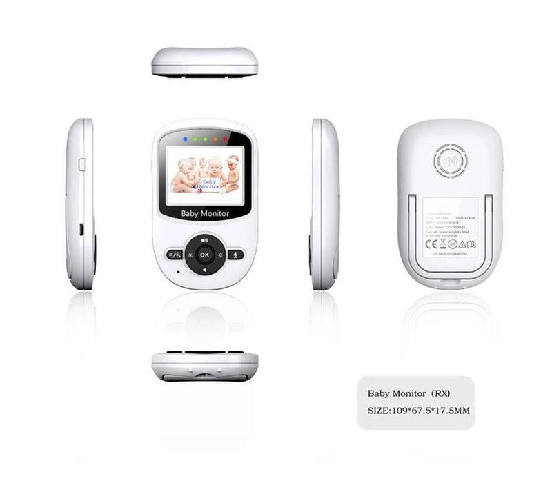 GHB Video Baby Monitor Digital 2.4Ghz Wireless with Temperature Monitor, Long Transmission Range, 2-Way Talk, Night Vision - Imported from UK