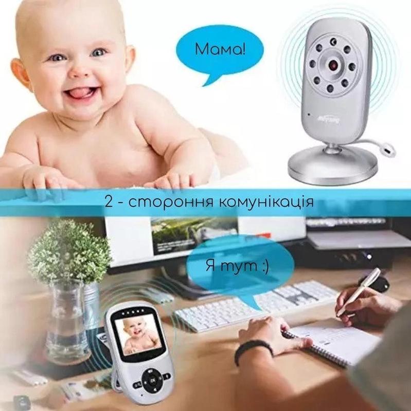 GHB Video Baby Monitor Digital 2.4Ghz Wireless with Temperature Monitor, Long Transmission Range, 2-Way Talk, Night Vision - Imported from UK