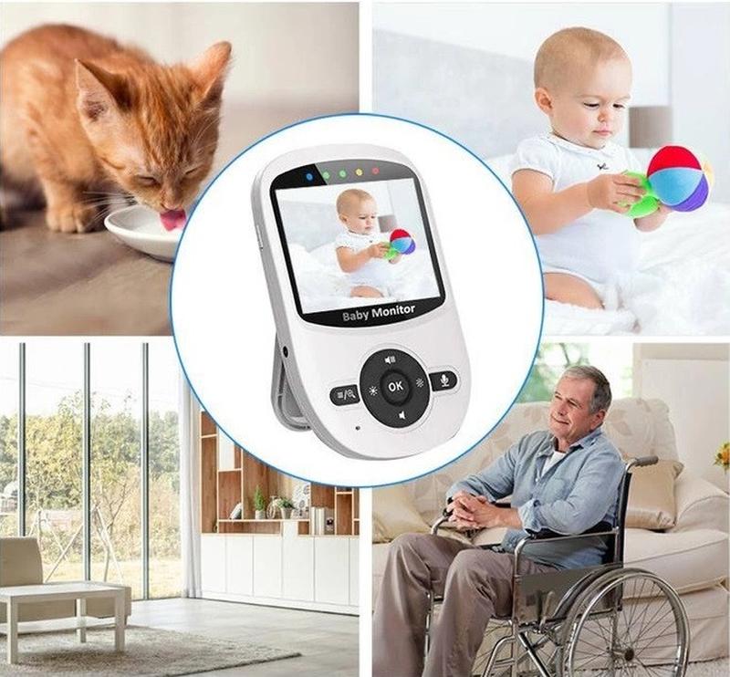 GHB Video Baby Monitor Digital 2.4Ghz Wireless with Temperature Monitor, Long Transmission Range, 2-Way Talk, Night Vision - Imported from UK