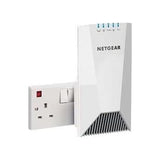 NETGEAR Nighthawk® X4S Tri-Band WiFi Mesh Range Extender (EX7500-100NAS), AC2200 Wireless Signal Booster & Repeater up to 2200Mbps Speed + Mesh Smart Roaming, 2.2Gbps Wall-plug Internal Antennas (Container Product Without Box) - Imported from UK