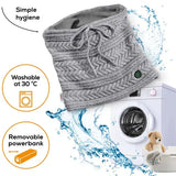 Beurer HK37 To-Go Heated Tube Scarf, Fashionable & Warmth on the Go, Soft Fleece Lining, 3 Temperature Settings (Container Product Without Box & Power Bank) - Imported from UK