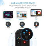 Jelly Comb MS02B Triple Mode Wireless Mouse, 2.4G Wireless + Bluetooth + Bluetooth Rechargeable Mouse - Imported from UK