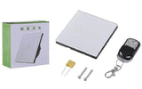 Smart Rf 433Mhz Remote Touch Wall Switch Tempered Glass Panel Led Indicator, 2 Gang - Imported from UK