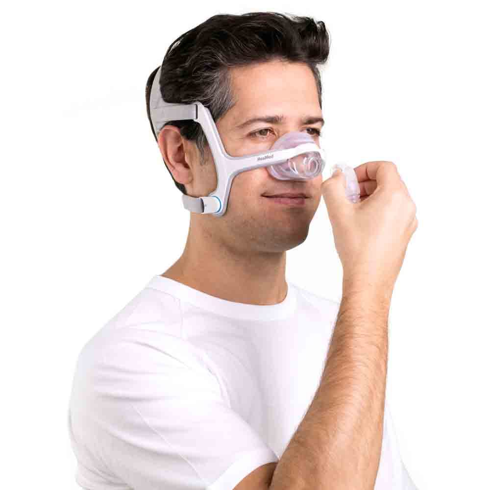 ResMed AirFit N20 Nasal Mask (Medium) CPAP Mask with Headgear (Made in Singapore) - Imported from UK