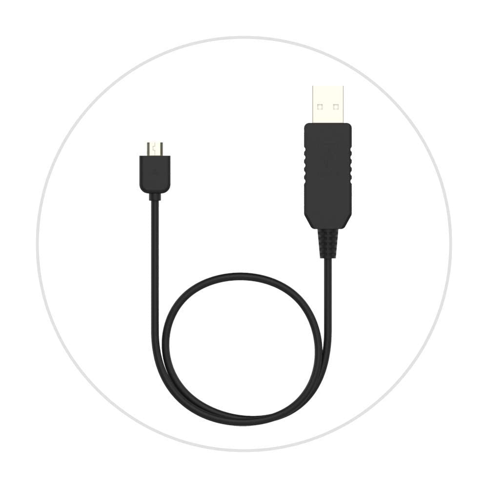 Wellue Original USB Data Cable, Capable of Transferring data for Checkme O2 Pro & Max, Visual Oxy, Oxiband Ring Pulse Oximeter, O2Ring, KidsO2, BabyO2, BabyS2 - Imported from UK