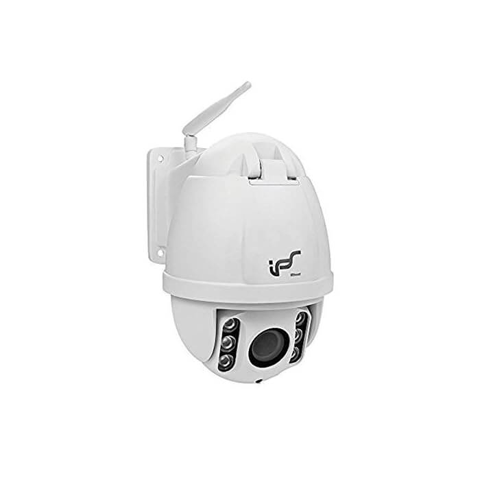 IPS WiFi HD Dome Surveillance Camera, 4x Optical Zoom IR-Cut 120ft 960P HD Outdoor Waterproof PTZ Wireless IP , Home Security Cameras (Built-in Free 8GB SD Card) - Imported from UK