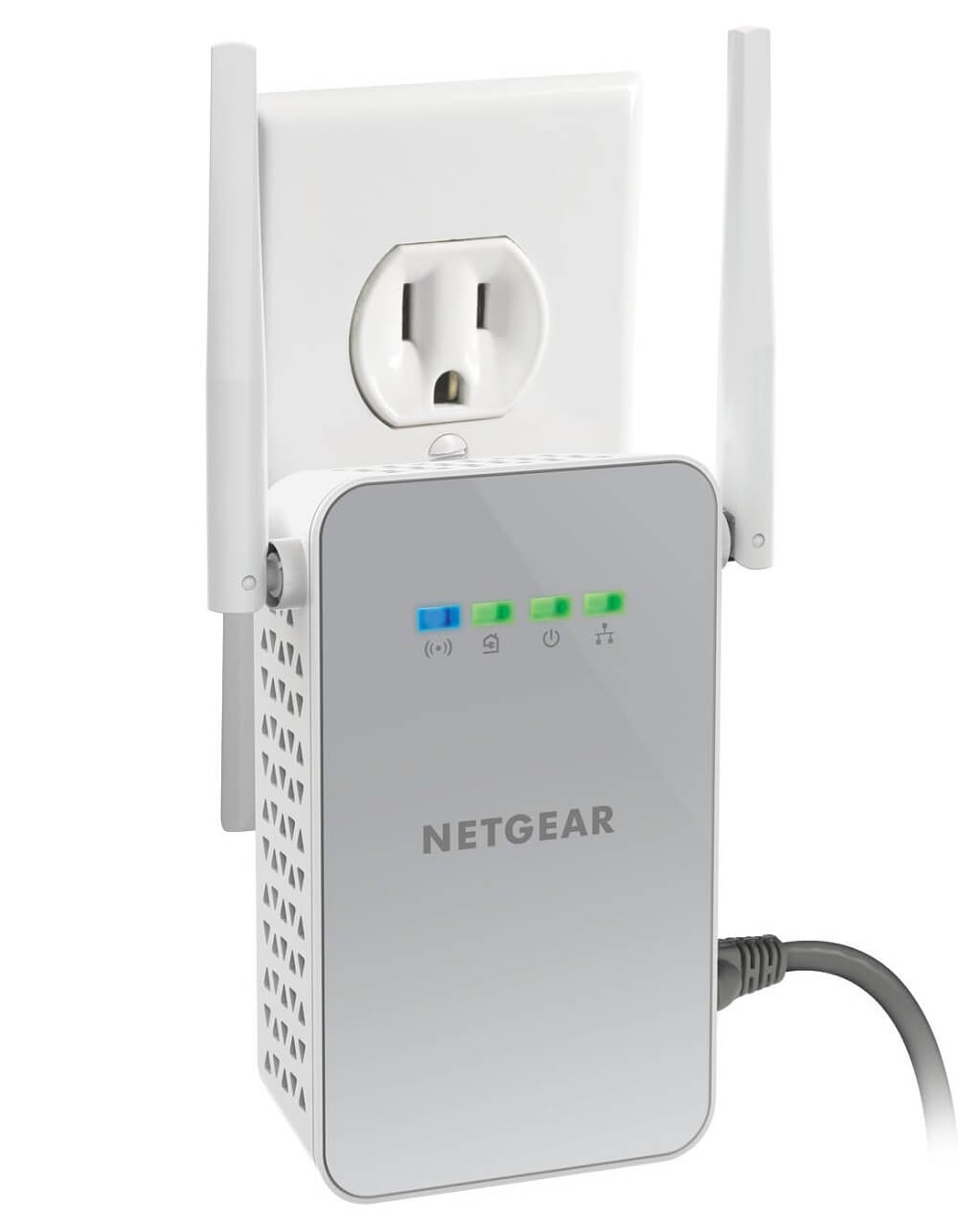 NETGEAR Powerline Adapter + Wireless Access Point Kit, 1000 Mbps Wall-Plug, 1 Gigabit Ethernet Ports (PLW1000-100NAS), 1 Gbps Kit UK Plug - Imported from UK