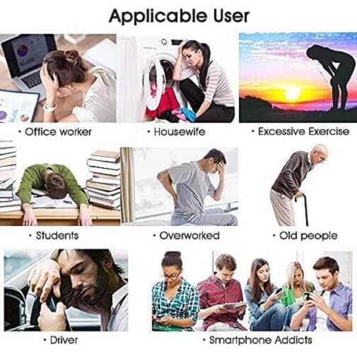 SHENGMI EMS Tens Massager for Pain Management & Rehabilitation with 16 Modes & 8 Pads Massager, Great for Treating Back Neck Stress Sciatic Pain & Muscle Relief - Imported from UK