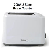 Clikon 2 Slice High Lift Bread Toaster, 700W Toaster With Electronic Browning Control and Cancel Function, Removeable Crumb Tray For Easy Cleaning - Imported from UK