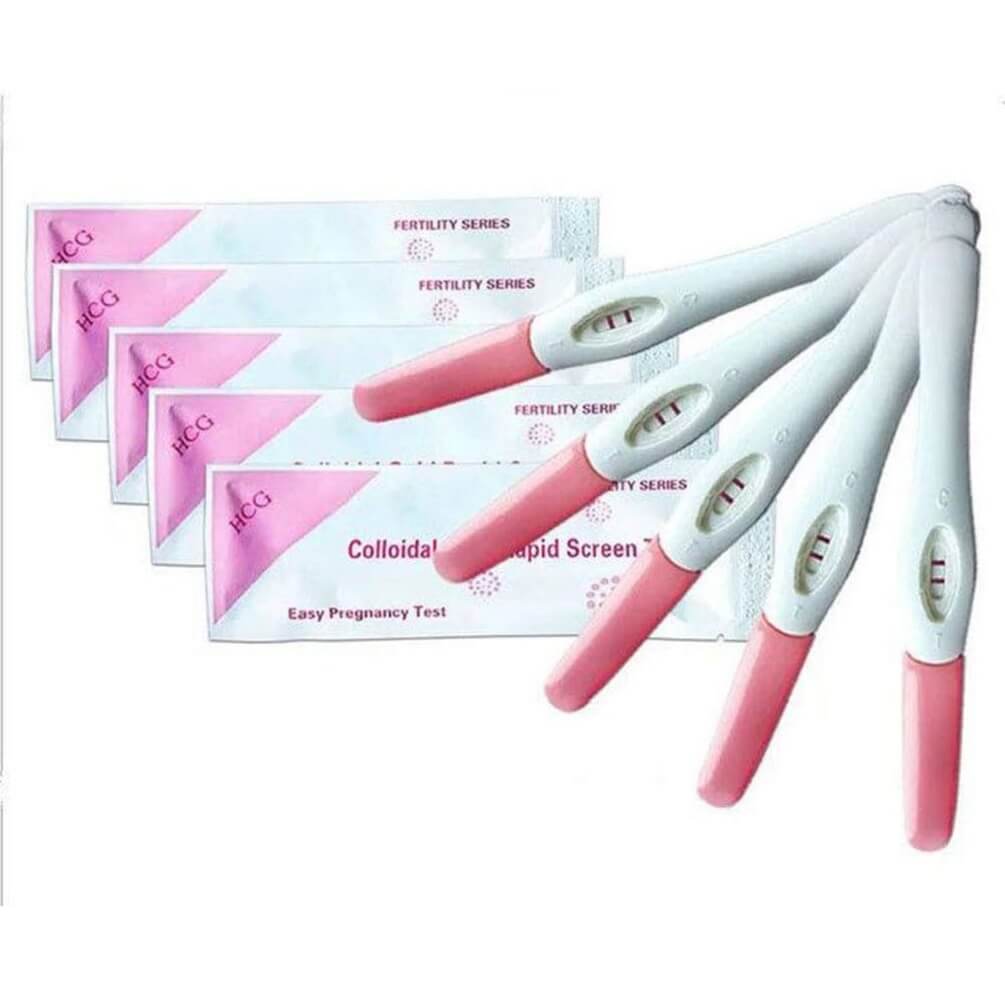 PEPECARE HCG Early Pregnancy Testing Pen, Easy Detection Pregnancy Home Testing Tool High Accuracy & Independent Packaging 5pcs (Container Product as it is, No Warranty, No Guarantee, No Return, No Exchange) - Imported from UK