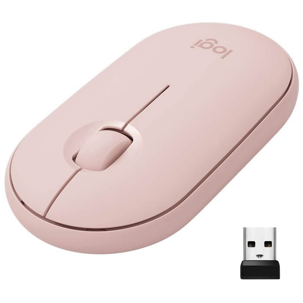 Logitech Pebble Bluetooth Wireless Mouse, Slim Silent Computer Mouse with Quiet Click - Imported from UK