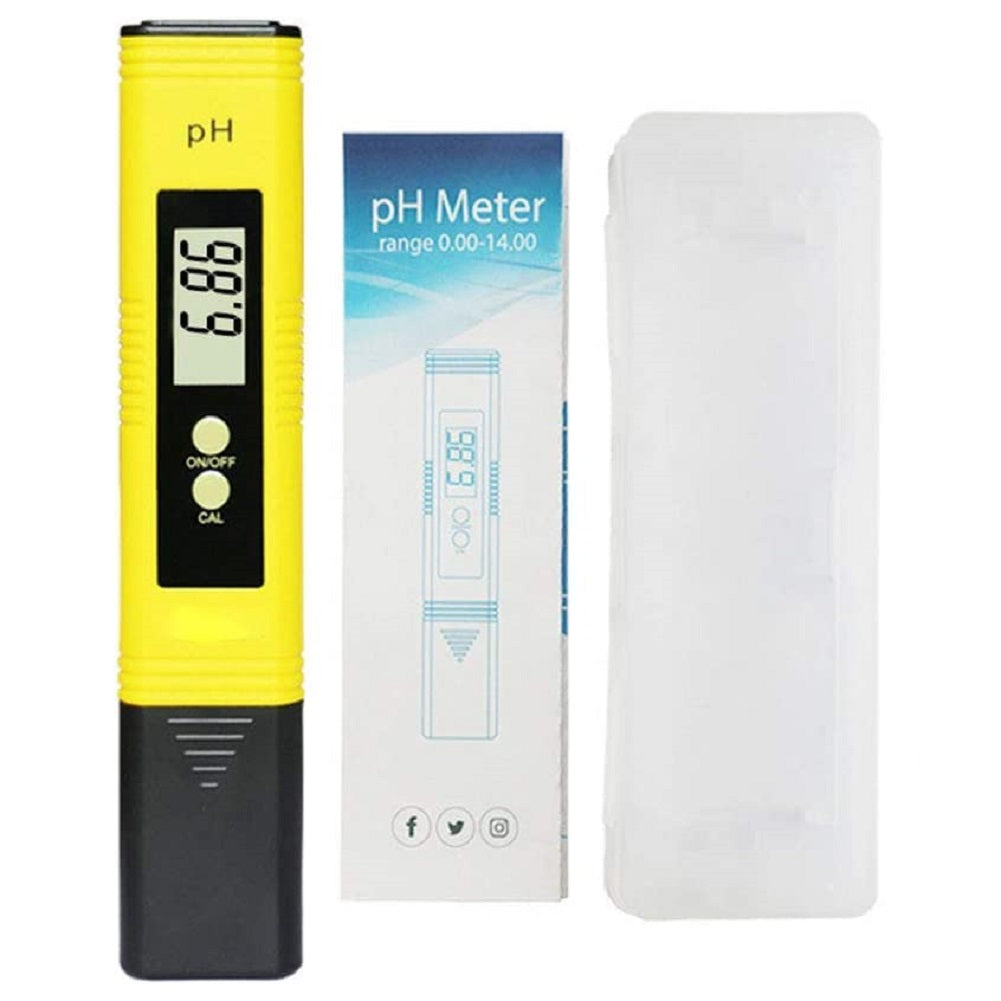 PH Meter 0-14 PH Measurement Range PH Tester, Suitable for Accurate Testing of Drinking Water, Aquariums, Swimming Pools, Hydroponics & More - Imported from UK