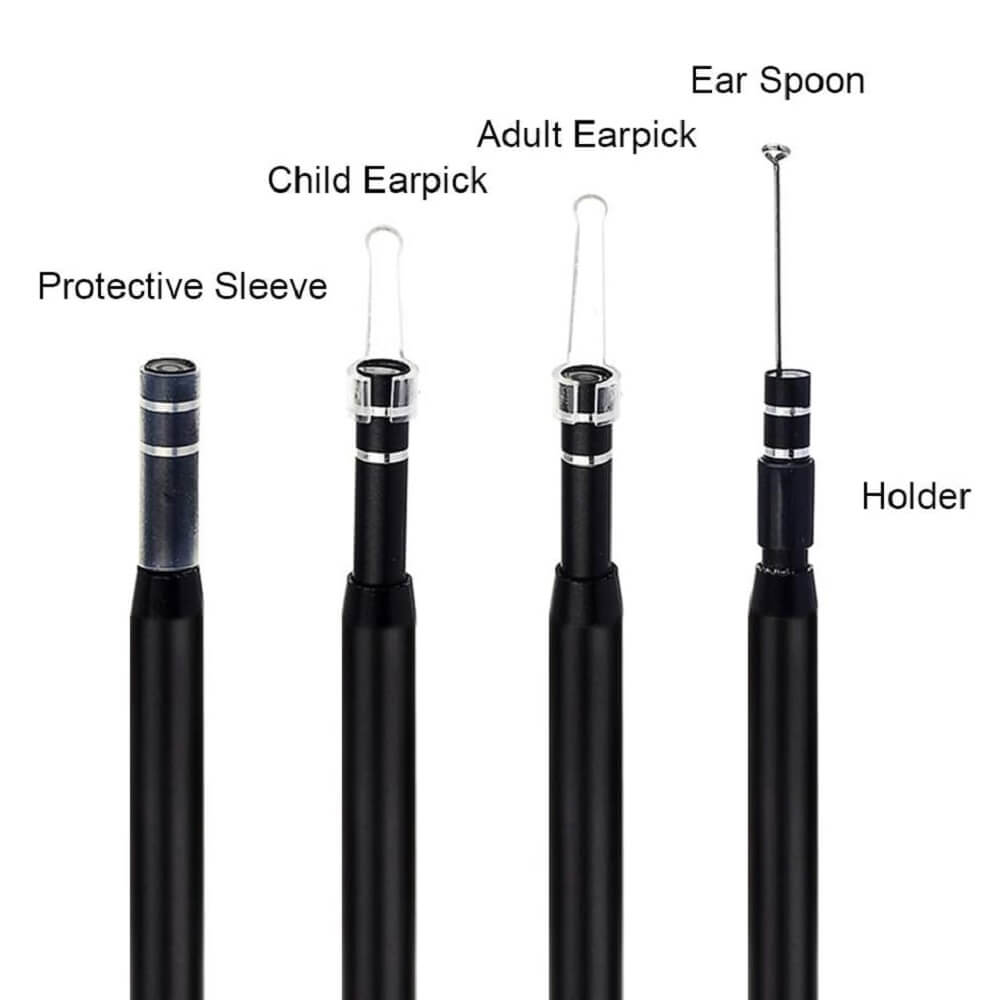 Ear Wax Removal Kit, 3-in-1 5.5mm USB HD Ear Cleaner Endoscope/Otoscope with 6 LED Light, Visual Ear Camera for Adults Kids Pets - Imported from UK
