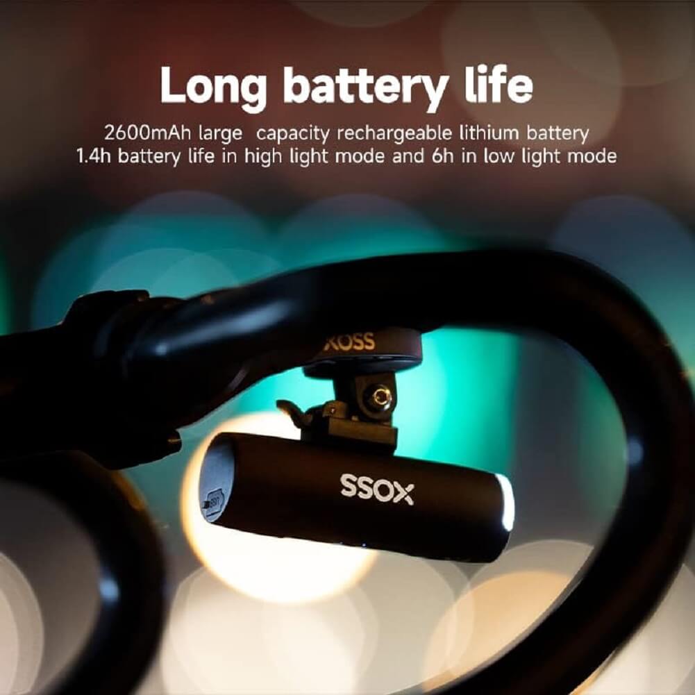 XOSS XL800 Bike Headlight, Aluminum, USB-C Rechargeable, Waterproof, 800 Lumens Bicycle Light with 5 Modes, Front Light Easy to Install for Road/Mountain Cycling - Imported from UK
