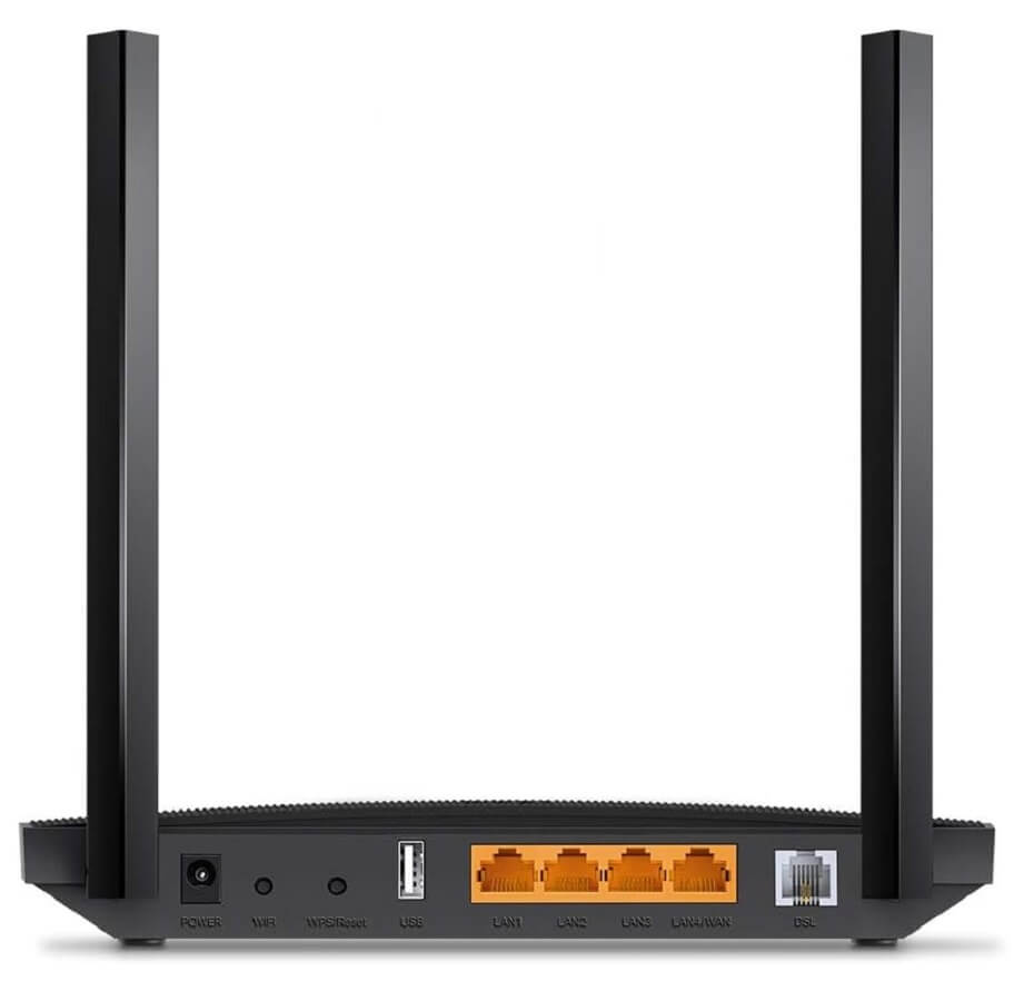 TP-Link Archer VR400 AC1200 Wireless MU-MIMO VDSL/ADSL Modem Router, 300+867 Mbps Dual Band WiFi Booster, Full Gigabit Ethernet Ports Mesh Router - Imported from UK