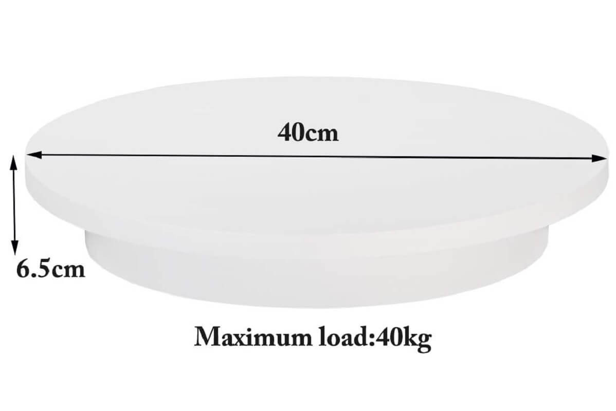 ComXim Professional 360° Photography Turntable, 40cm Diameter, Automatic Remote Control Angle, Speed, Direction, Various Rotation Mode with 5 Different Color Background - Imported from UK