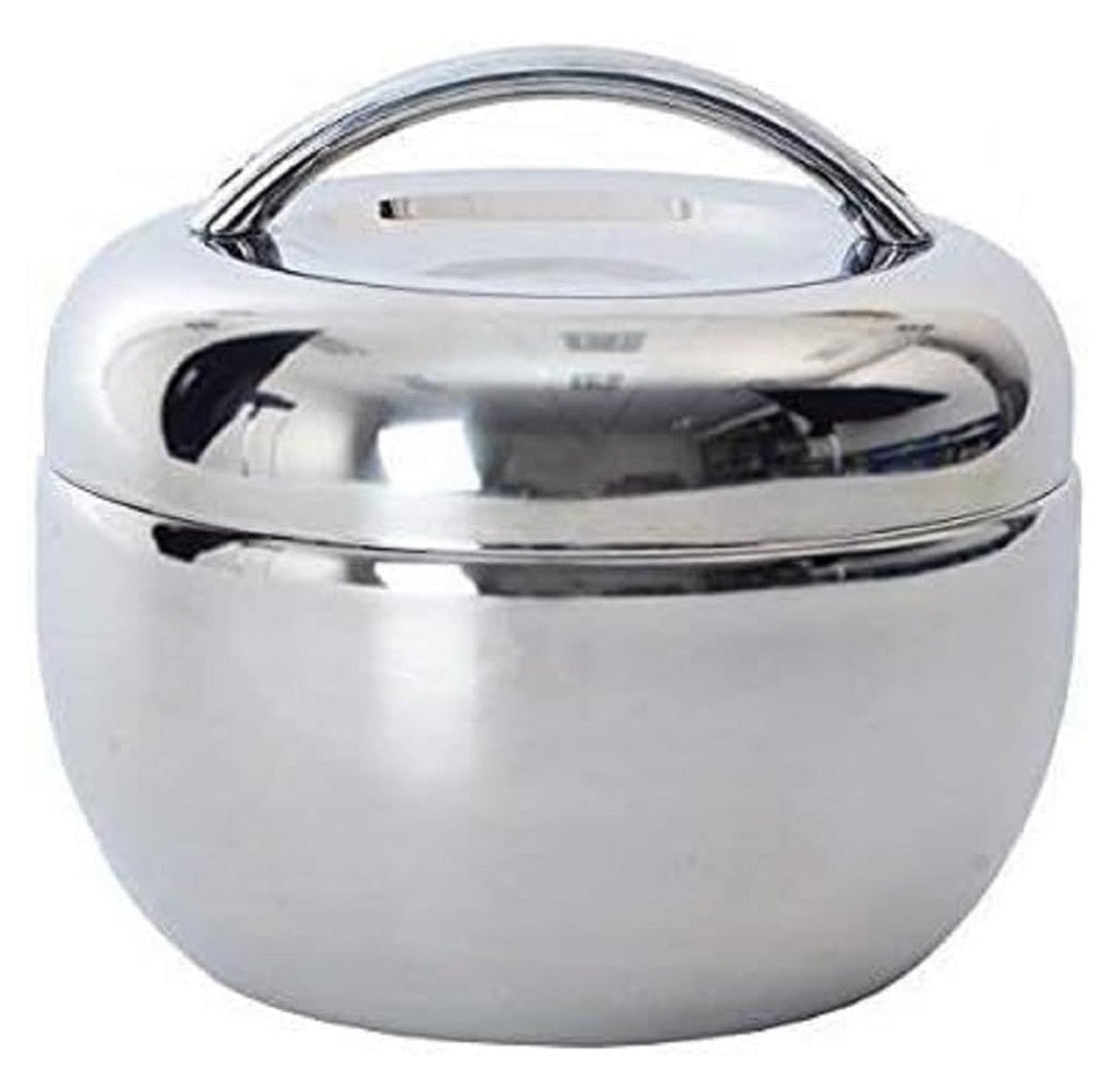 Apple Shape Lunch Box, 1000ml Double Wall Stainless Steel Lunch Box with Handle, Fast Food Container - Imported from UK