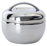 Apple Shape Lunch Box, 1000ml Double Wall Stainless Steel Lunch Box with Handle, Fast Food Container - Imported from UK