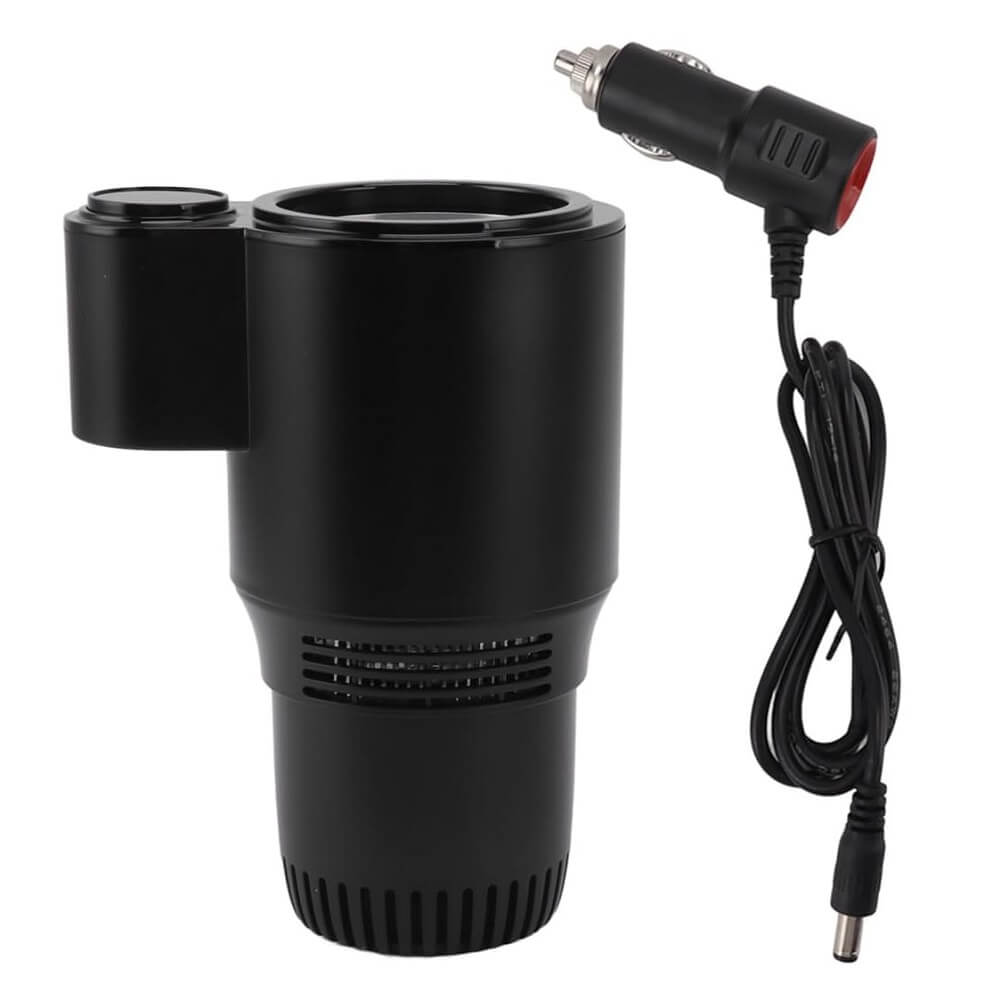 Car Cooling & Heating Cup Holder, 12V Portable Smart Heating Cooling Tumbler Holder for Office, Travel, Household (Container Product Without Box) - Imported from UK