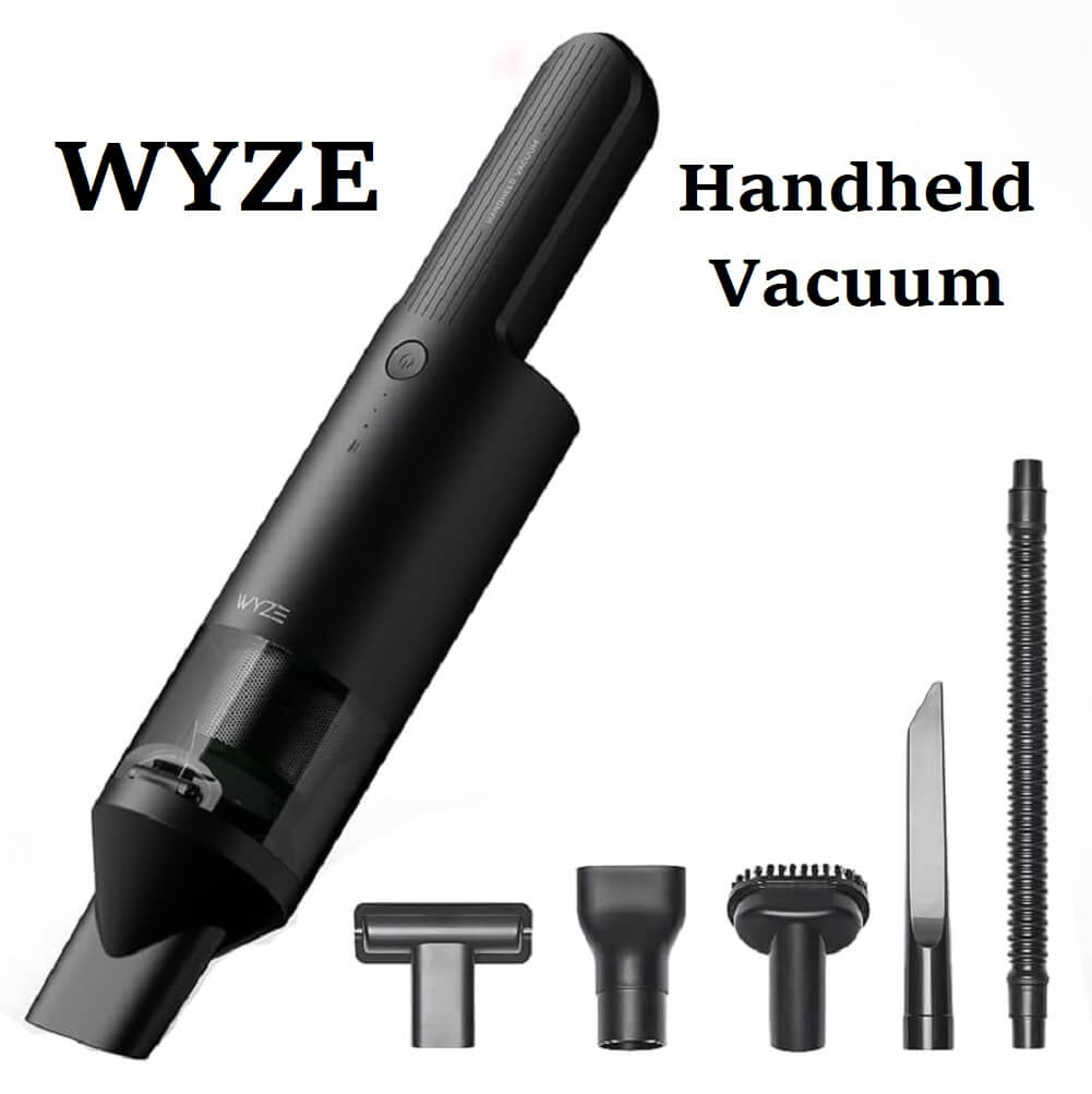 WYZE Handheld Cordless Vacuum Cleaner, 16,800pa Powerful Suction, Lightweight & Fast Charging, Portable Vacuum Ideal for Car Home Office & Pet - Imported from UK