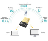 TP-LINK UB4A Bluetooth 4.0  Nano USB Adapter for PC Laptop Desktop Computer Long Range Bluetooth Dongle/Receiver for Windows - Imported from UK