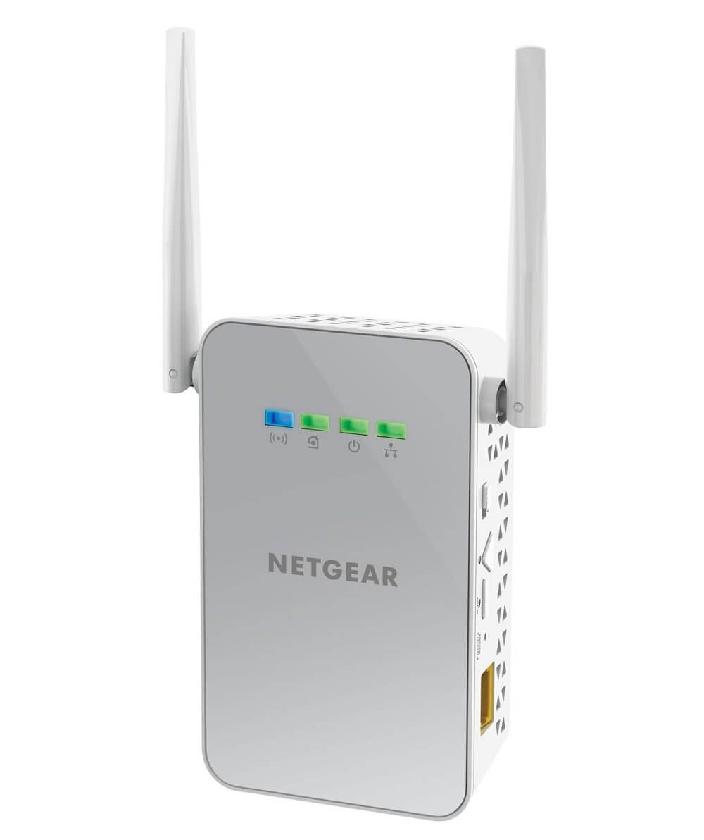 NETGEAR Powerline Adapter + Wireless Access Point Kit, 1000 Mbps Wall-Plug, 1 Gigabit Ethernet Ports (PLW1000-100NAS), 1 Gbps Kit UK Plug - Imported from UK