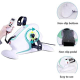Electric Mini Exercise Bike Motorized Pedal Exerciser with Remote LCD Display, Fitness Bike to Exercise Arms/Legs - Imported from UK