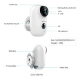 Forrader / Adorbee A3 Battery Powered Outdoor Camera, 1080P HD Wireless Security Camera, PIR Motion Detection, 2-Way Audio, Day & Night, SD Recording - Imported from UK