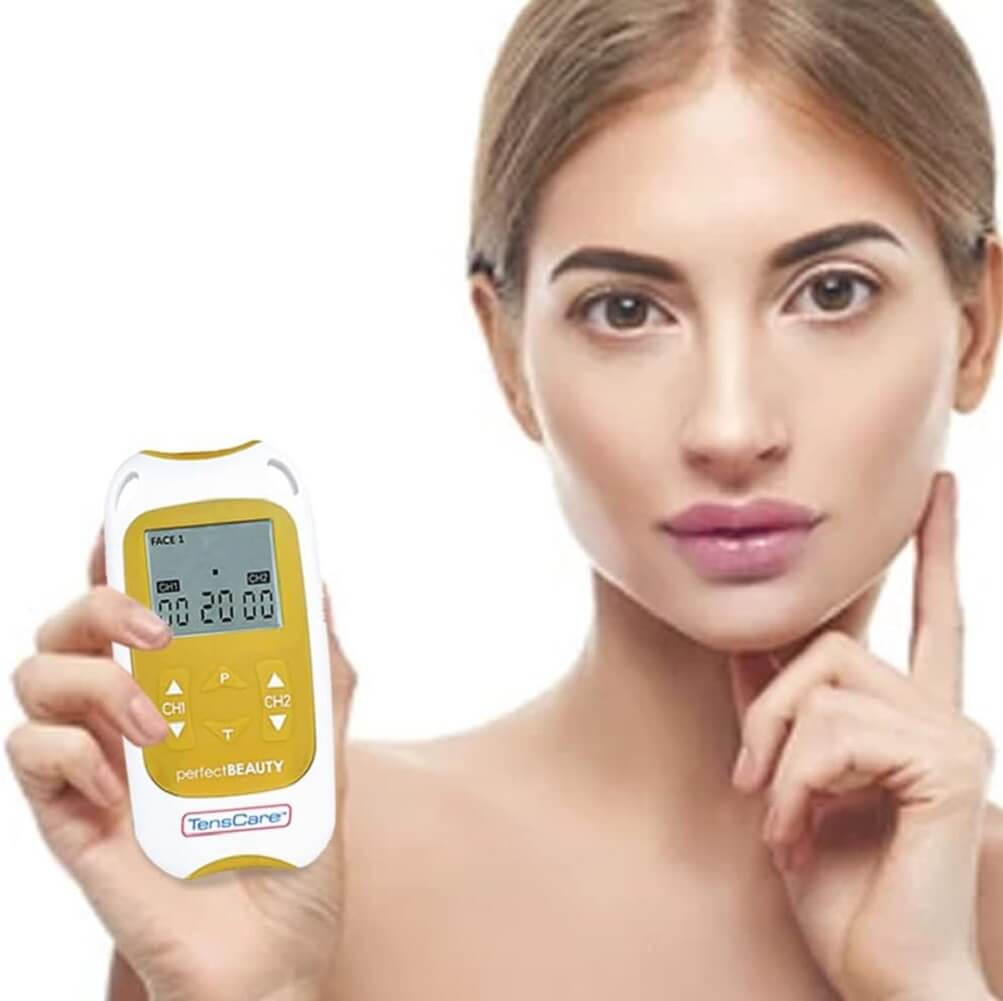 TensCare Perfect Beauty, for Face Lift Wrinkle Reduction, Skin Tightening & Body Muscle Toning Stimulator for Abs Buttocks Thighs - Imported from UK
