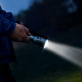 Defender Impact Personal Alarm Torch, 12000 Lumens, USB Rechargeable 130db Siren Dual Function Tactical LED Torch, High Powered White LED CREE (Container Product Without Box) - Imported from UK