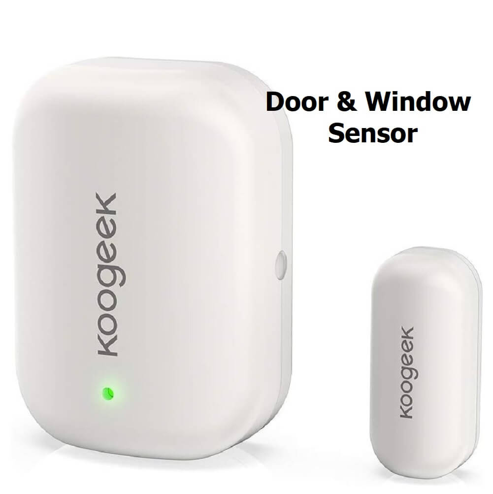 Koogeek Door & Window Sensor, Works with Apple HomeKit, Automatically Wireless Remote Control Home Security - Imported from UK