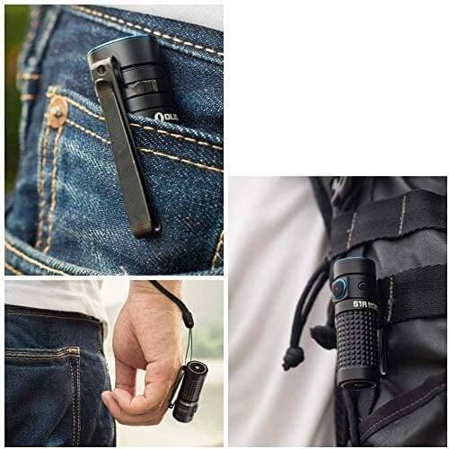 OLIGHT S1R II 1000 Lumens Compact Rechargeable EDC Flashlight with Single Rechargeable Battery & Magnetic Charging Cable - Imported from UK