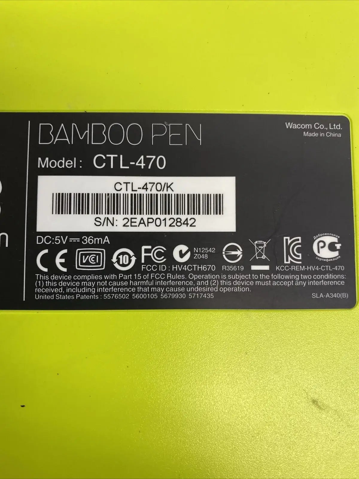 Wacom Bamboo Connect Pen Tablet CTL470 (Amazon Container Product Without Box) - Imported from UK
