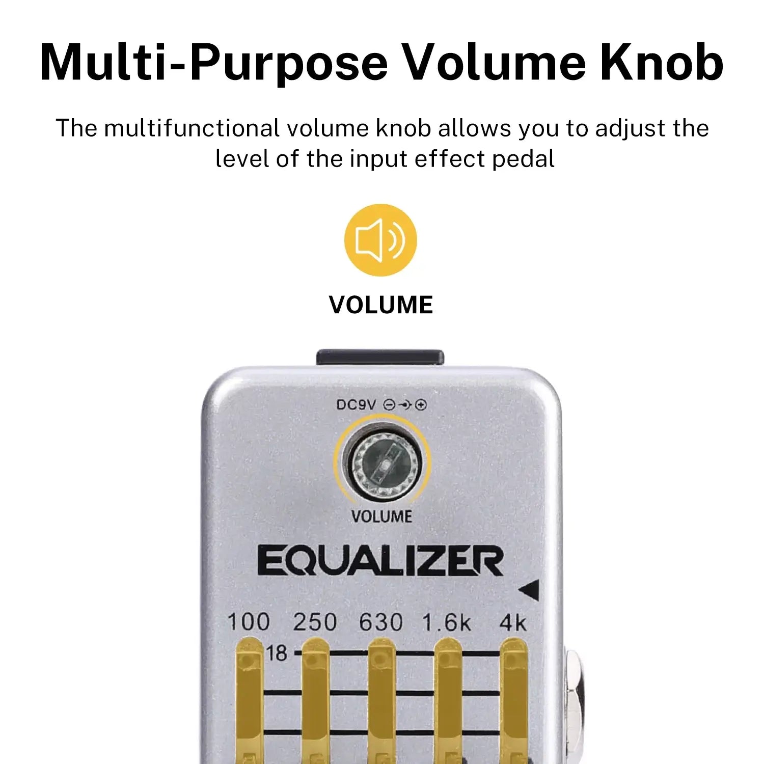Donner Equalizer Pedal 5-band Graphic EQ Guitar Effect Pedal - Imported from UK