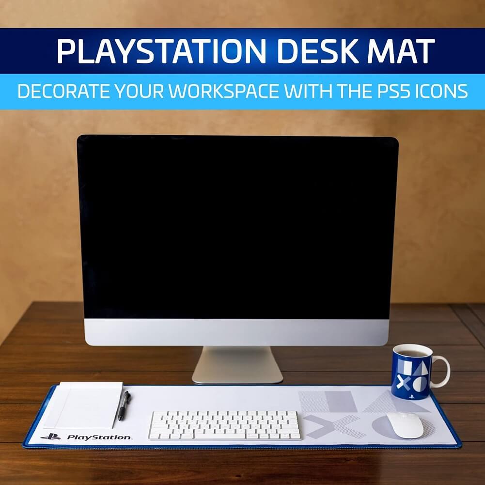 Paladone Playstation 5th Gen Icons Desk Mat for Gaming, Officially Licensed Merchandise - Imported from UK