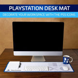Paladone Playstation 5th Gen Icons Desk Mat for Gaming, Officially Licensed Merchandise - Imported from UK