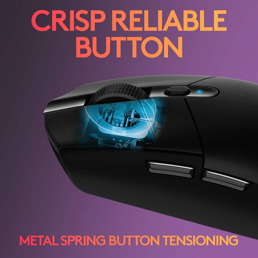 Logitech G305 LIGHTSPEED Wireless Gaming Mouse, Hero 12K Sensor, 12000 DPI, Lightweight, 6 Programmable Buttons, 250h Battery Life, On-Board Memory, PC/Mac (Container Product Without Box) - Imported from UK
