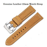 Genuine Leather Watch Band 22mm - (Container Product Without Box) - Imported from UK