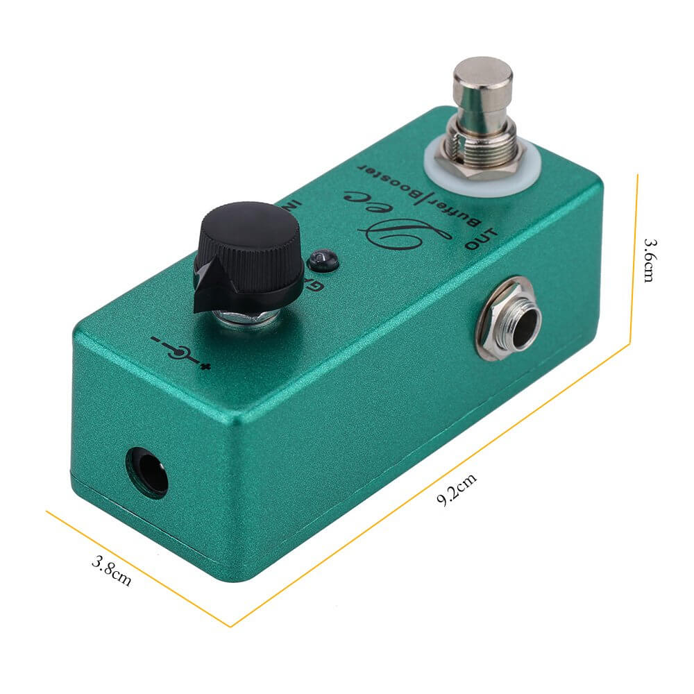 Mosky Dec Buffer Booster Electric Guitar Effect Pedal Mini Single Effect with Clean Boost True Bypass - Imported from UK