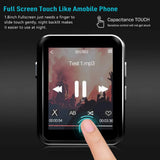 Geekera / Timoom Bluetooth 5.0 MP3 Player, 16GB Music Player with HiFi Lossless Sound, 1.8" Full Touch Screen with Clip Speaker FM Radio Recorder E-book Video Alarm - Imported from UK