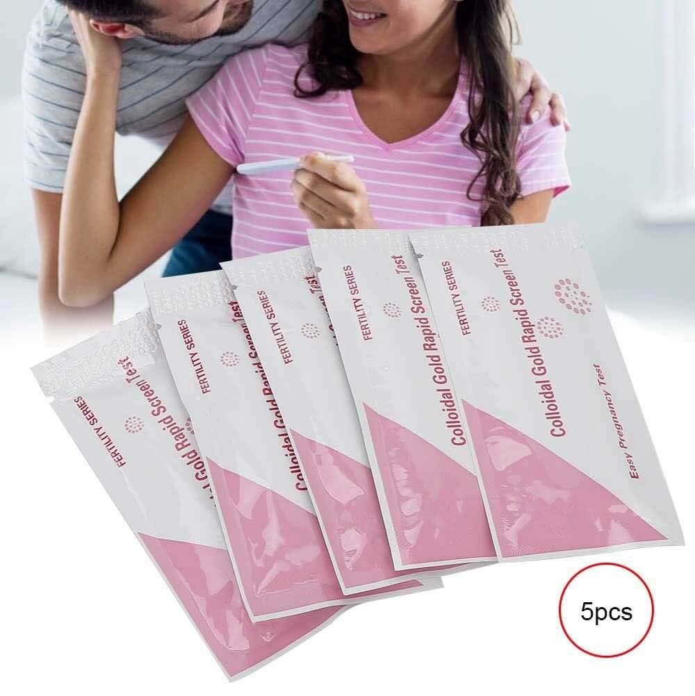 PEPECARE HCG Early Pregnancy Testing Pen, Easy Detection Pregnancy Home Testing Tool High Accuracy & Independent Packaging 5pcs (Container Product as it is, No Warranty, No Guarantee, No Return, No Exchange) - Imported from UK