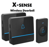 X-Sense Wireless Doorbell, Over 2000ft/600m Wireless Range, 2 Plug-in Receivers with LED Flash 56 Melodies 5 Volume Levels & Waterproof IP55 - Imported from UK